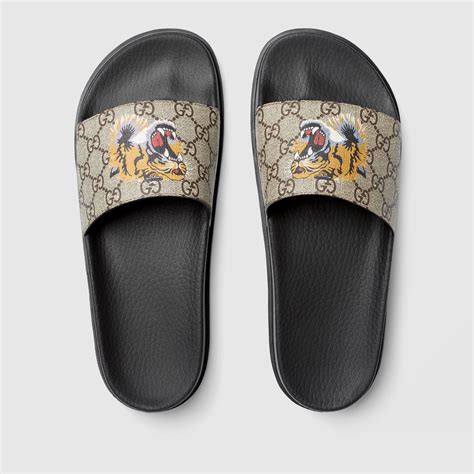 gucci tiger slies|gucci slide gg supreme tigers.